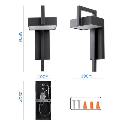 VivaLume - Edelstahl Außenwandleuchte 10W, IP65 Wasserdicht, LED Wandleuchte Außen