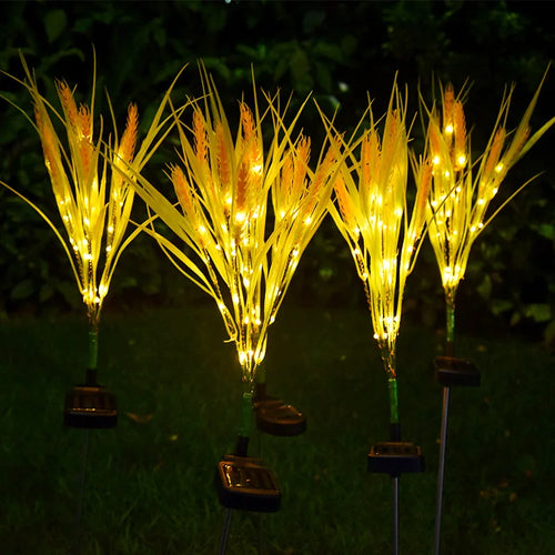 LumiWheat - Solarbetriebene LED Gartenleuchte im Weizenähren-Design