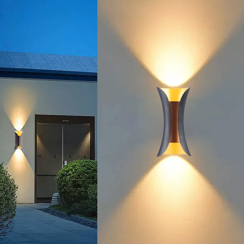 LuxeLumen - LED Wandleuchte für den Außenbereich, wasserdicht und langlebig