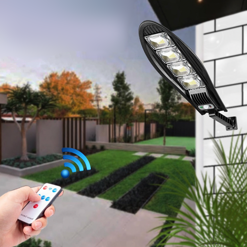SolarFlareX - 600W Solarbetriebene LED-Gartenlampe mit Bewegungserkennung und Energieeffizienz