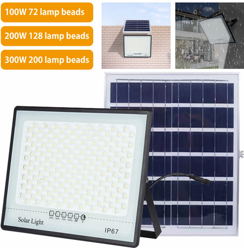 LumenMega - 300W Solar LED Flutlicht für großflächige Außenbeleuchtung