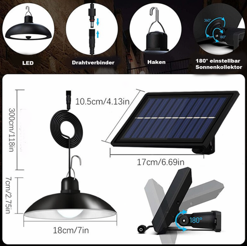 LumenHäng – Stilvolle Solar-Hängelampe für Garten & Terrasse
