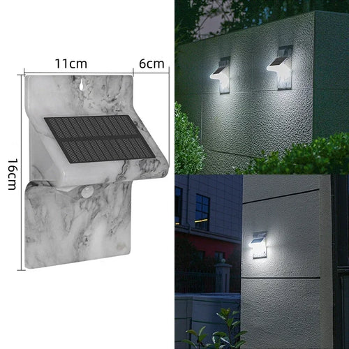 LumiPIR - Wasserdichte LED Solar Wandleuchte mit Bewegungsmelder für den Außenbereich