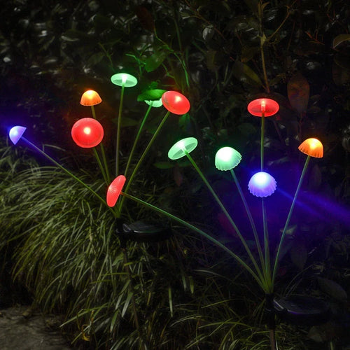 LumiMush - Solarbetriebene LED Gartenpilz-Lampe für Dekoration und Beleuchtung