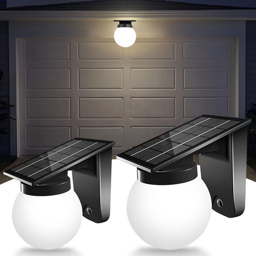 SunAura - LED Solar Wandleuchte für Außenbereiche mit Verstellbarer Helligkeit