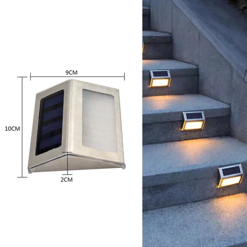WallLuxe - Solarbetriebene LED Wandleuchte für den Außenbereich, modernes Design und wasserdicht
