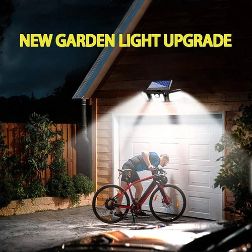EcoLumen - Solarbetriebene LED Wandleuchte für Garten und Terrasse