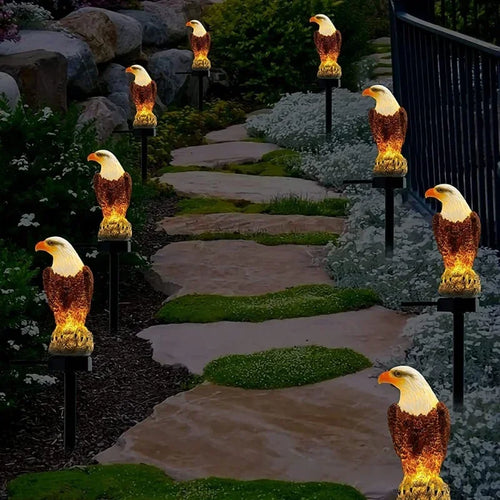 LumenEagle - Solarbetriebene LED Gartenbeleuchtung für Außen, dekorativ und langlebig