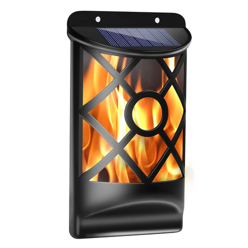 FlameLume - Solar LED Flammenlampe für Garten und Außenbereich, wasserdicht