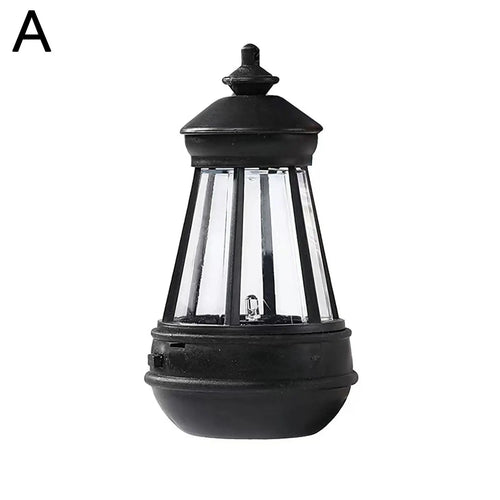 LumenLantern - Solar LED Kerosene Lampe für Garten und Terrasse, Retro Laterne mit LED