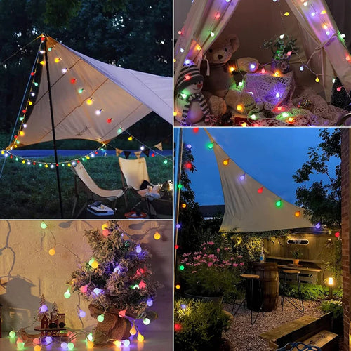 GlowFest - Farbwechselnde Solar LED Partybeleuchtung für Garten und Außenbereich