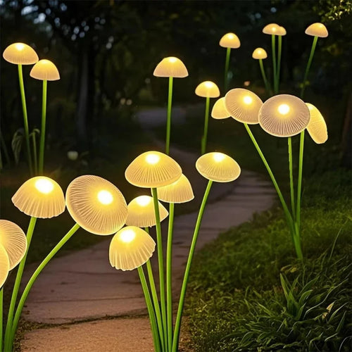 LumiMush - Solarbetriebene LED Gartenpilz-Lampe für Dekoration und Beleuchtung