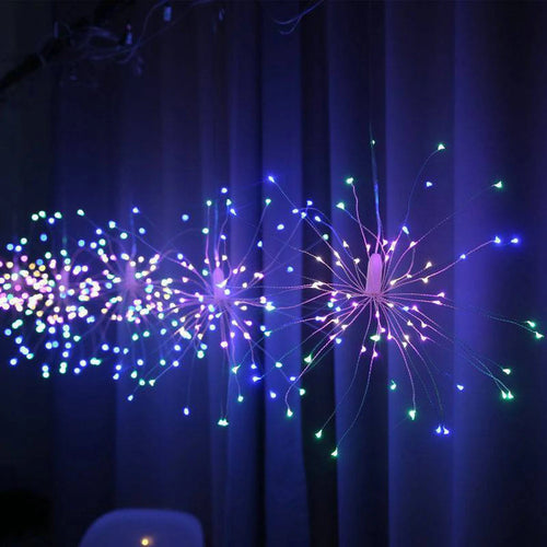 SparkLumen - Solar LED Lichterkette für Weihnachtsbaum und DIY Dekoration mit Fernbedienung, RGB Farben