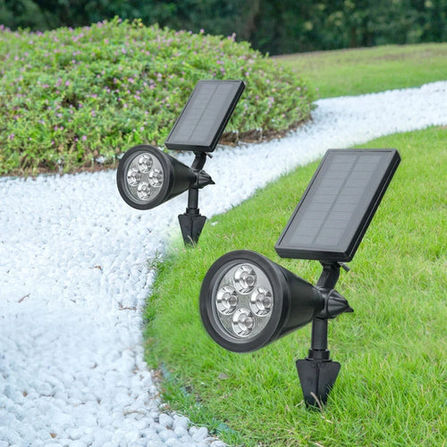 LumenRoot - Solarbetriebene Gartenlampe für den Rasen, langlebig und wasserdicht