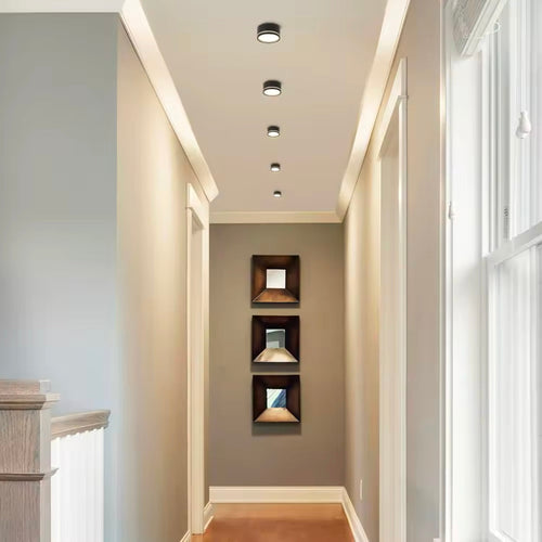 LichtTeller - LED Deckenleuchte Schwarz für Wohnzimmer – Modern & Wasserdicht, IP44
