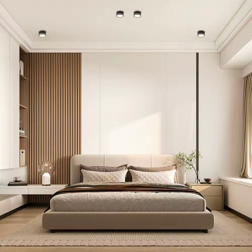LichtTeller - LED Deckenleuchte Schwarz für Wohnzimmer – Modern & Wasserdicht, IP44