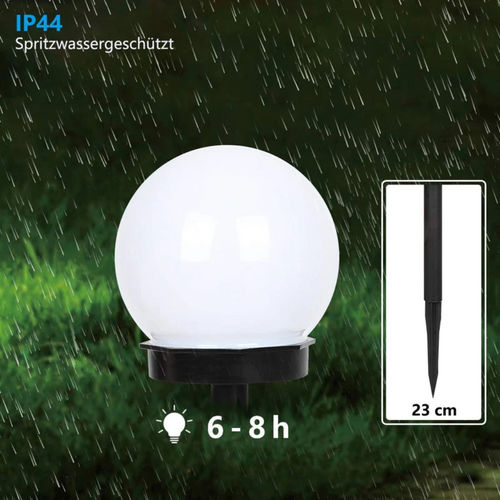 LumenOrbs - 3er Set Wasserdichte LED Solar Gartenbeleuchtung für draußen