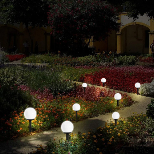 LumenOrbs - 3er Set Wasserdichte LED Solar Gartenbeleuchtung für draußen