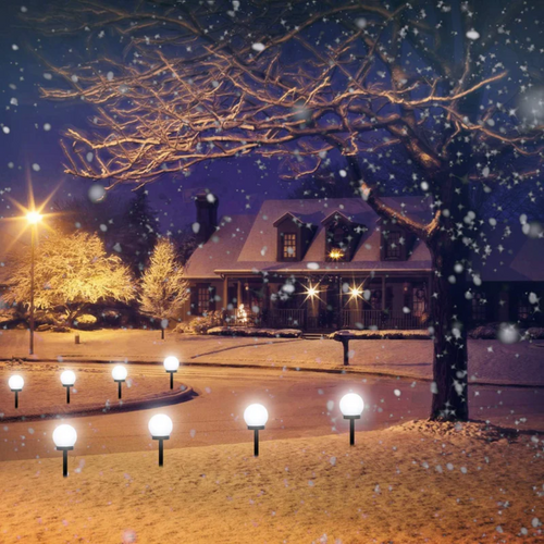LumenOrbs - 3er Set Wasserdichte LED Solar Gartenbeleuchtung für draußen