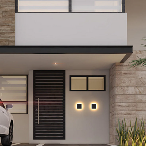 LumenZen – Zeitlose LED-Wandleuchte für moderne Außenbereiche