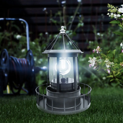TideLumen - Solarbetriebene LED Leuchtturm-Wandleuchte für den Außenbereich