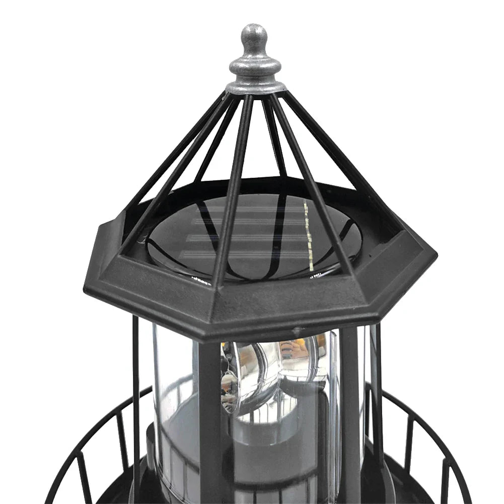 TideLumen - Solarbetriebene LED Leuchtturm-Wandleuchte für den Außenbereich