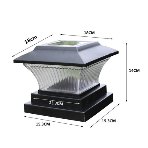 LumenColumn - Elegante Solar LED-Säulenleuchte für den Garten und Außenbereich