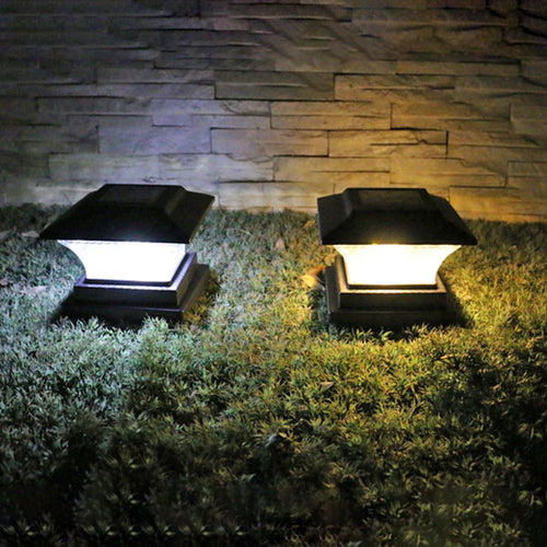 LumenColumn - Elegante Solar LED-Säulenleuchte für den Garten und Außenbereich