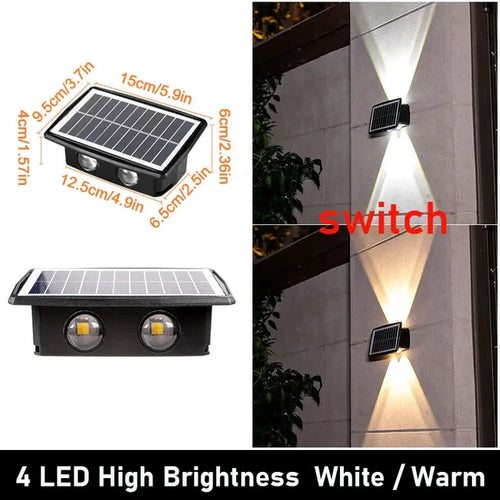 LumeAura - Stylische Solar LED Gartenleuchte für den Außenbereich, langlebig und energieeffizient