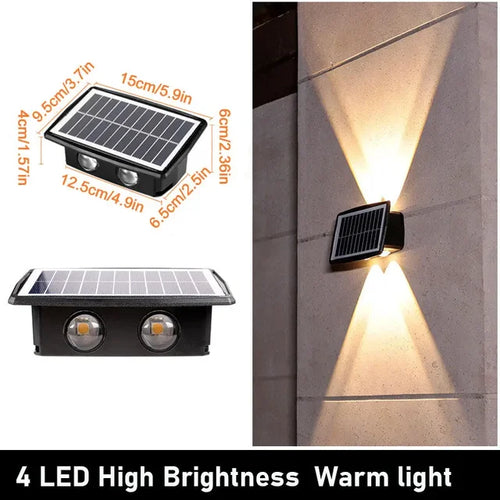 LumeAura - Stylische Solar LED Gartenleuchte für den Außenbereich, langlebig und energieeffizient