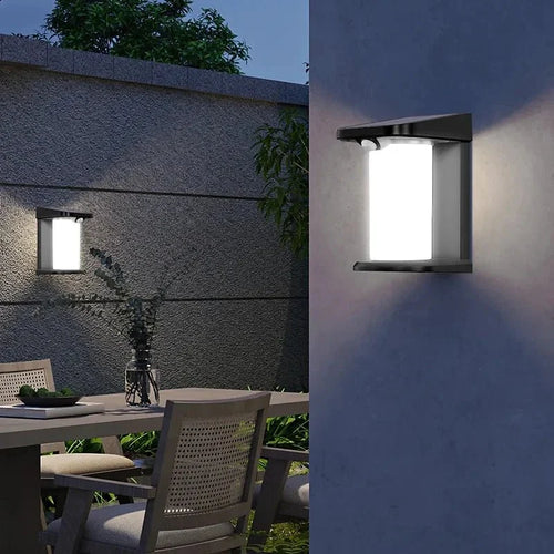 AquaBeam - Solarbetriebene LED Außenwandleuchte mit Bewegungssensor