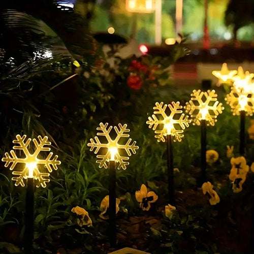 LumenFrost - 5er Set Solar Winterwegleuchten für Garten und Außenbereiche