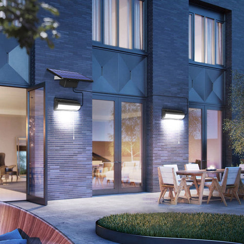 DuoLicht – Effiziente Solar-Wandleuchte mit zwei LEDs & separatem Panel