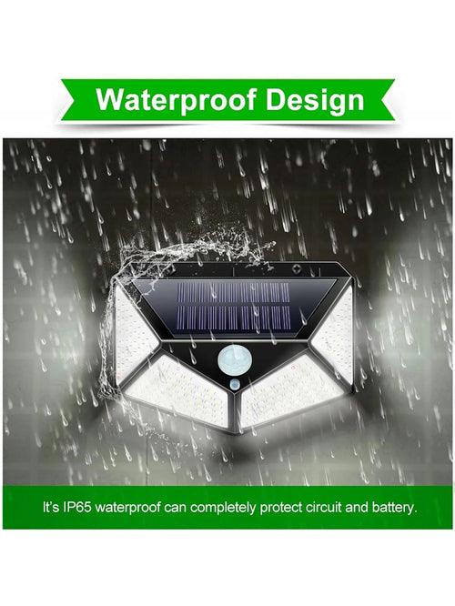 SolarSecure - Wasserdichtes LED Gartenlicht mit Bewegungsmelder für Außenbereiche