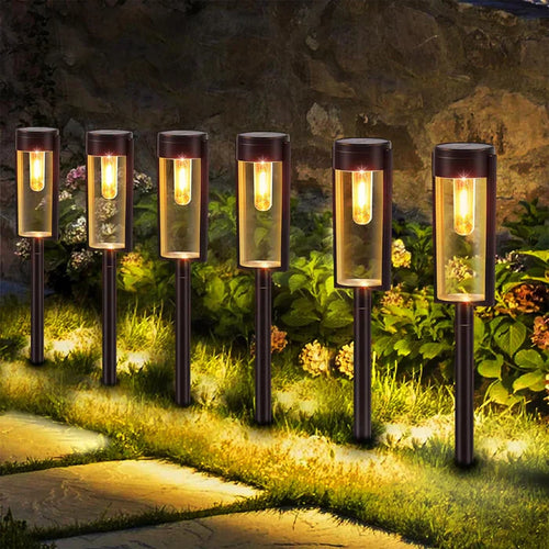 GlowTrack - Luxuriöse Solar-Wegbeleuchtung für Außenbereich und Garten