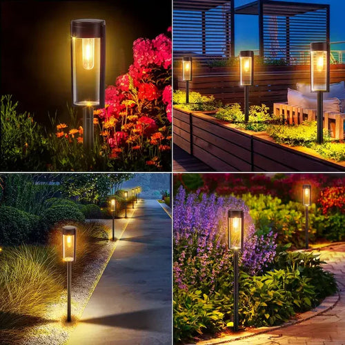 GlowTrack - Luxuriöse Solar-Wegbeleuchtung für Außenbereich und Garten