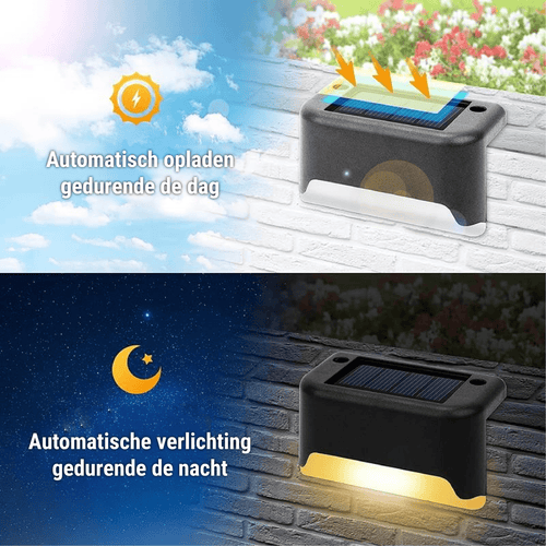 GardenLumen - Solarbetriebene LED Wandleuchte für stilvolle Gartenbeleuchtung, Kabellos