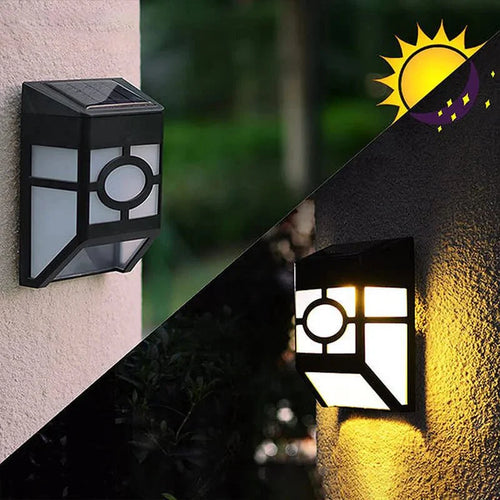 LumeWall - Solar LED Wandleuchte für den Garten, wetterfestes 2er-Pack für Außenbereich