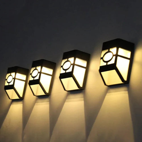 LumeWall - Solar LED Wandleuchte für den Garten, wetterfestes 2er-Pack für Außenbereich