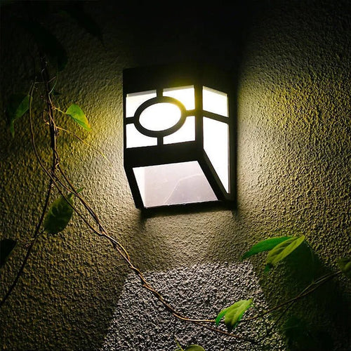 LumeWall - Solar LED Wandleuchte für den Garten, wetterfestes 2er-Pack für Außenbereich