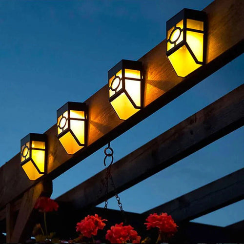 LumeWall - Solar LED Wandleuchte für den Garten, wetterfestes 2er-Pack für Außenbereich