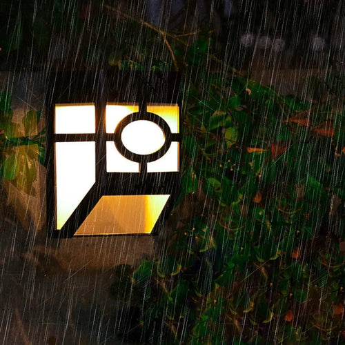 LumeWall - Solar LED Wandleuchte für den Garten, wetterfestes 2er-Pack für Außenbereich