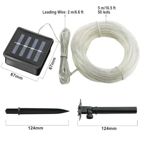 LumenString - Solarbetriebene LED-Lichtgirlande für Garten und Terrasse