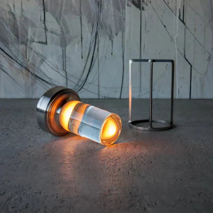 LumenDawn - Tragbare LED Lampe im Morgenröte Design für Garten und Terrasse