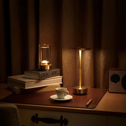 LumenDawn - Tragbare LED Lampe im Morgenröte Design für Garten und Terrasse