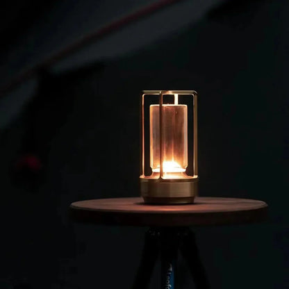 LumenDawn - Tragbare LED Lampe im Morgenröte Design für Garten und Terrasse