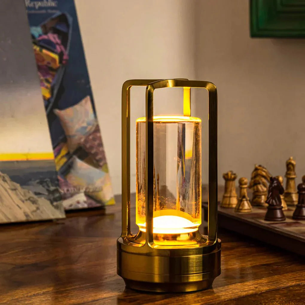 LumenDawn - Tragbare LED Lampe im Morgenröte Design für Garten und Terrasse