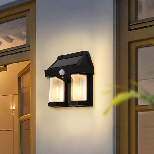 DuoLume - Solarbetriebene LED Gartenleuchte mit 2 Beleuchtungsmodi für den Außenbereich